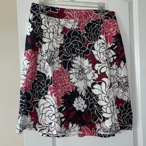 Ann Taylor floral skirt 8